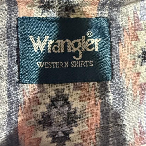Wrangler Hemd Herren 2XL Aztec Southwestern Pearl Snap Western Rodeo Brush Popper - Bild 3 von 8