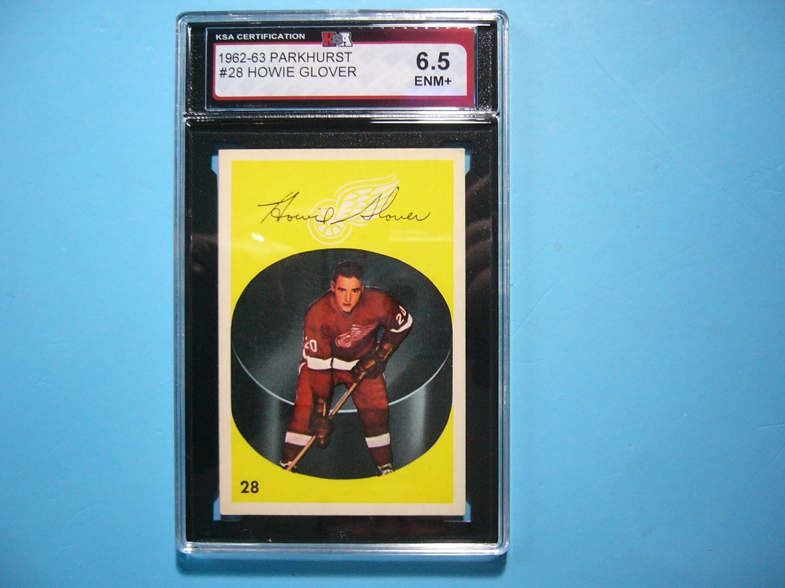 1962/63 PARKHURST NHL HOCKEY CARD #28 HOWIE GLOVER KSA 6.5 EX/NM+ SHARP!! PARKIE