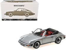 1983 Porsche 911 Carrera Cabriolet 3.2 Gray Metallic 1/18 by Minichamps