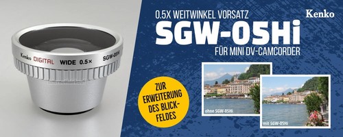 Weitwinkel Vorsatz passend für Canon Legria HF-200 - Photo 5/6