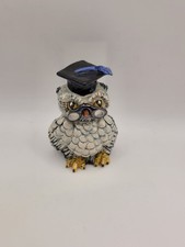Basil Matthews Owl Figurine Professor Signed Studio Pottery Hand Made