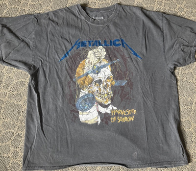 Metallica Shirt Mens S/M Harvester Of Sorrow Tour 1988 Double Sided