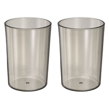 2Pcs Bathroom Tumbler, 350ml 11.83 Oz Toothbrush Cups, Gray