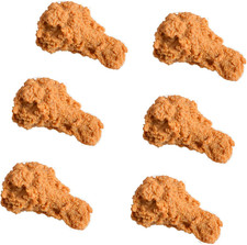 6 PCS Realistic Fake Fried Chicken Drumsticks Lifelike Artificial Food Model Pro