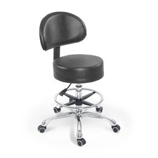 Height Adjustable Swivel Rolling Stool 400lbs Load Capacity - Comfort