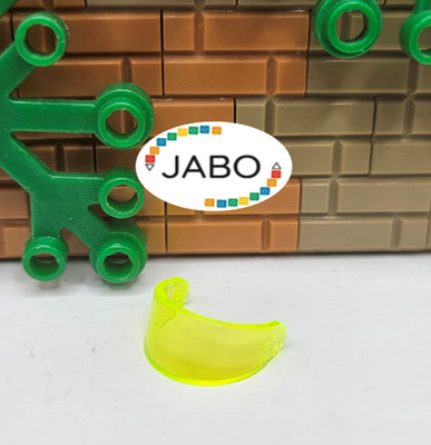 ( S10 /12/ 7 ) Lego 2447 Helmet Visor Standard Trans-Neon Green