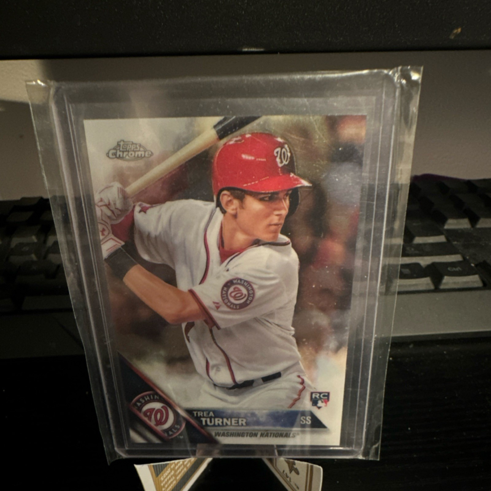 2016 Topps Chrome Rookie Trea Turner #32 Washington Nationals Baseball Card