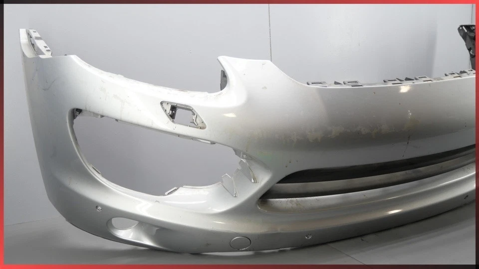 Conjunto de cubierta de parachoques delantero plateado para Porsche Cayenne S 2011-2014  Foto 3 de 4