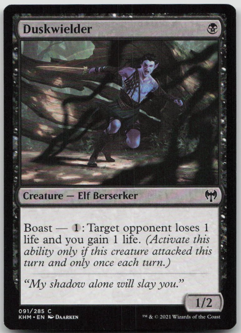 Duskwielder #91 Common Kaldheim Magic: The Gathering Warped