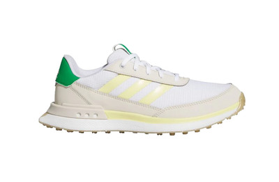 New Adidas Women's S2G White/Yellow/Green Spikeless Golf Shoes Size 7 - IH8526