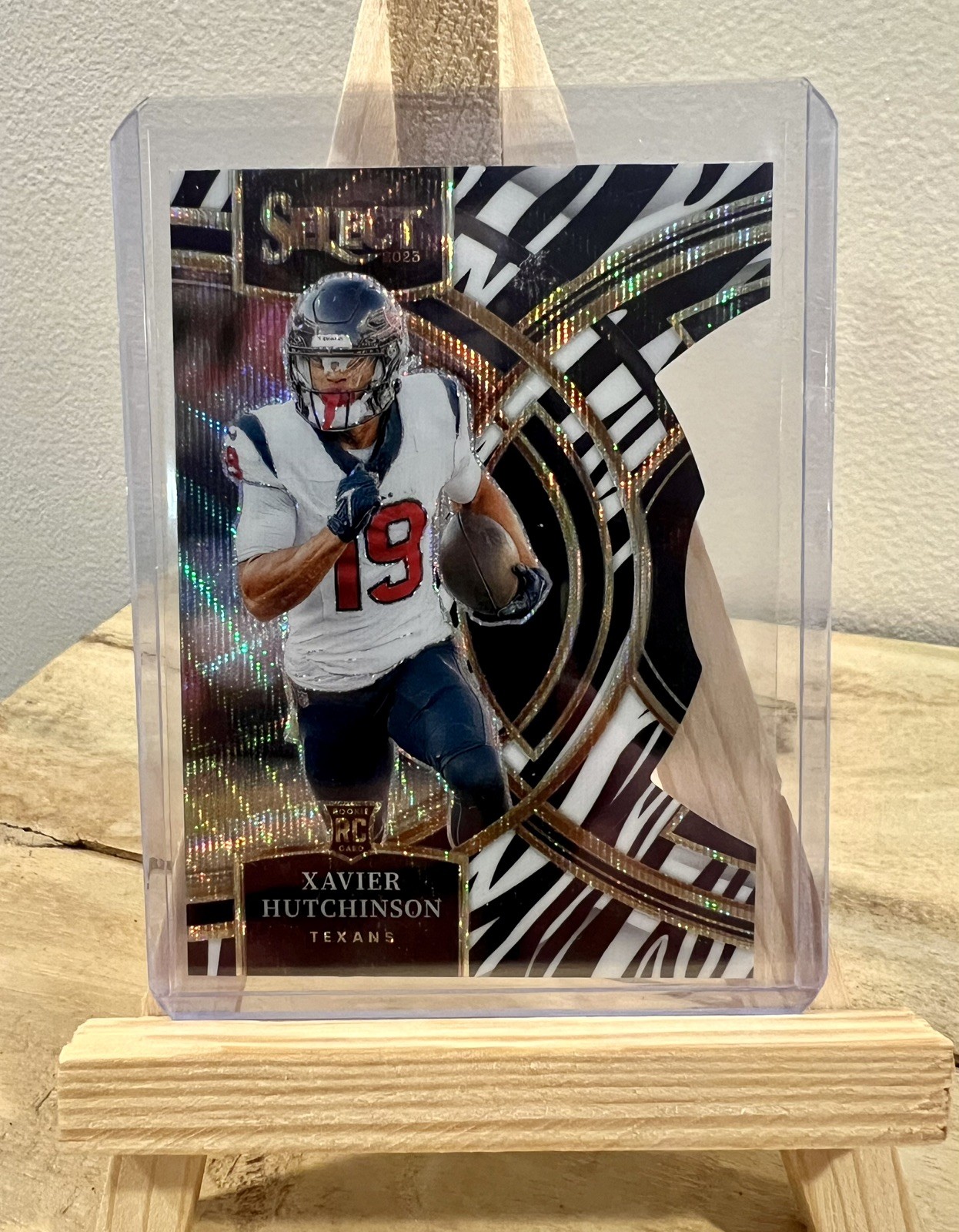 Xavier Hutchinson Panini Select #154 Die-Cut Zebra