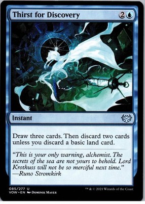 Thirst for Discovery - U - Innistrad: Crimson Vow - 85 - NM - Normal