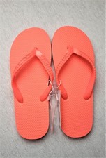 Cat  Jack Orange Flip Flops Youth Size Small 13/1 Sandals New w/Tags Coral