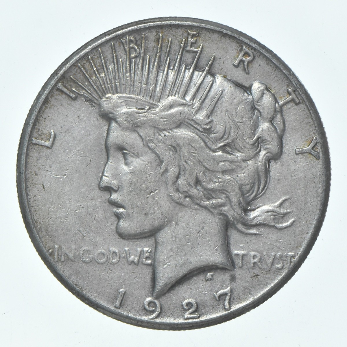 1) XF 1927 (P) Peace Silver Dollar 90% - Extra Fine - Philadelphia
