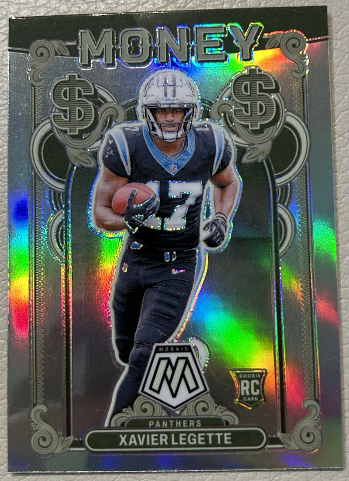 2024 Panini Mosaic Money Xavier Legette #14 Rookie SP Panthers!