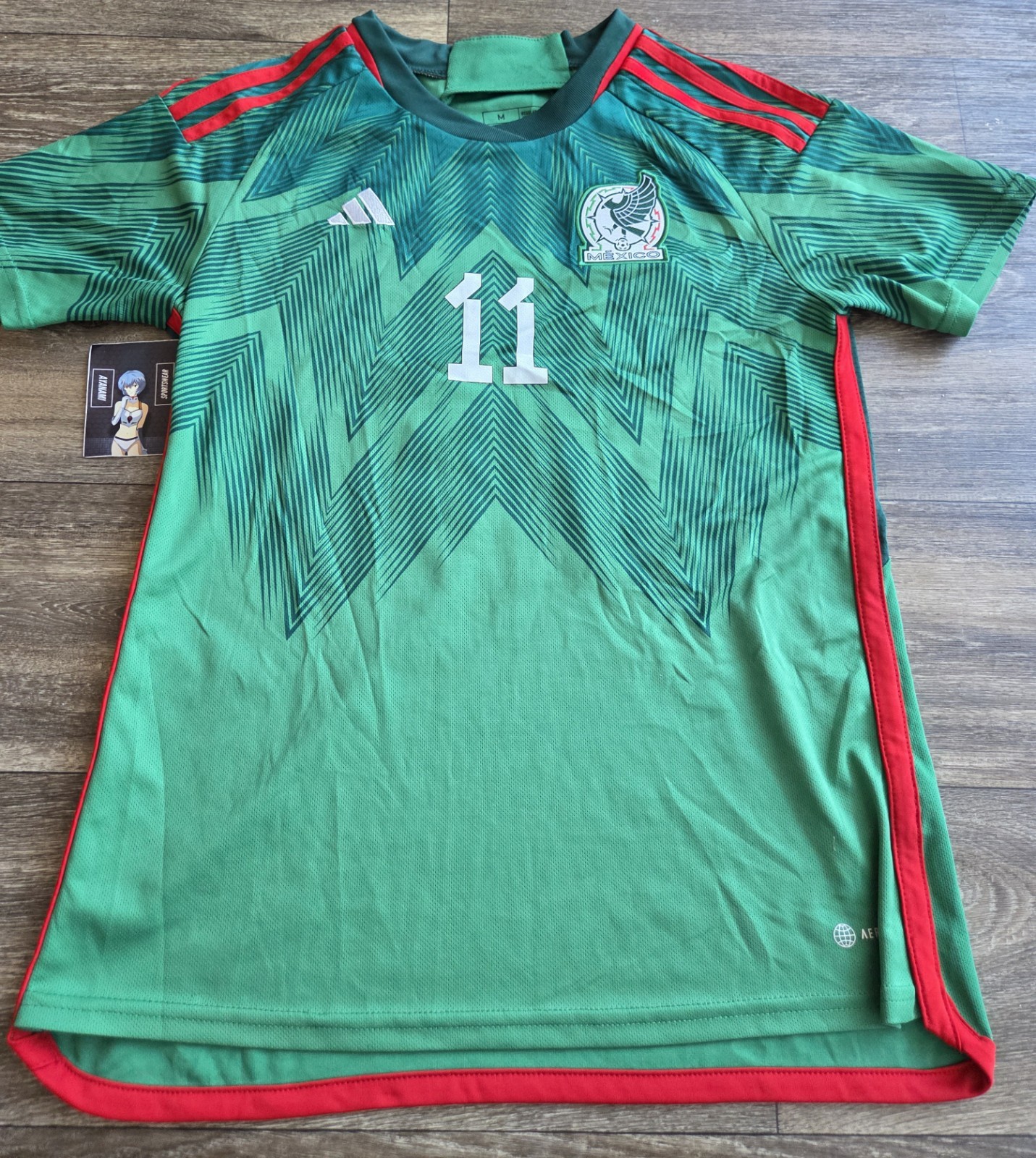 Adidas Mexico 2022 Santi Gimenez Futbol Soccer Jersey Youth Size Medium