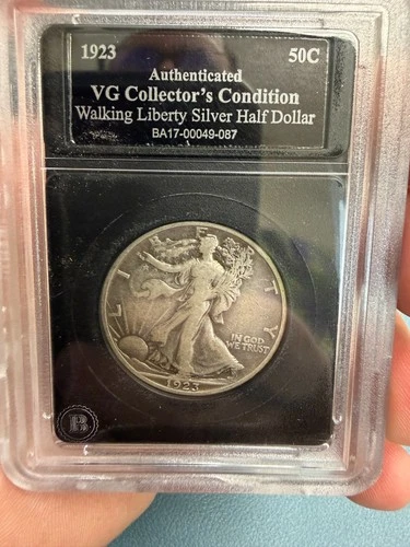 1923-S WALKING LIBERTY HALF DOLLAR ~ ORIGINAL SURFACES FINE