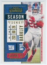 2020 Panini Contenders Saquon Barkley Gold Stardust Parallel SSP #35 Eagles