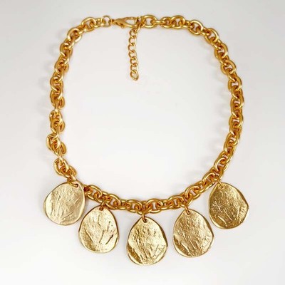 16'' MNG Mango Statement Bib Collar Necklace Chic Women Party Vacation Jewelry
