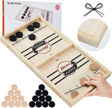 Fast Sling Puck Game - Test Your Speed and Accuracy with This Fast-Paced Wooden