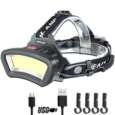 Rechargeable Helmet Light USB Head Torches for Hard Hat,Outdoor Work light