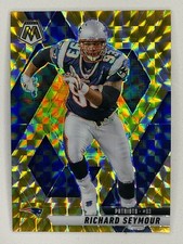 2025 Panini Mosaic Richard Seymour #171 Yellow Mosaic Prizm New England NFL