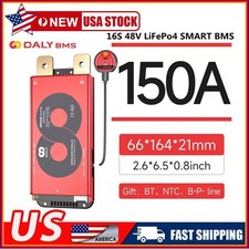 Daly Smart BMS 16S 48V 150A LiFePo4 Battery BMS with Balance Bluetooth RS485 US