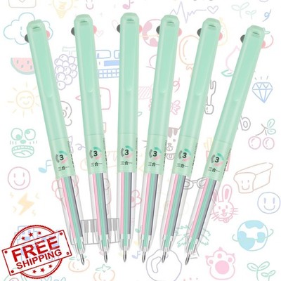Woomer 3-in-1 Gel Pens Grass Green Haze Gray Palevioletred