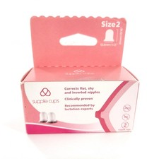 Supple Cups for Flat, Shy and Inverted Nipples Size 2 Brand New Sealed