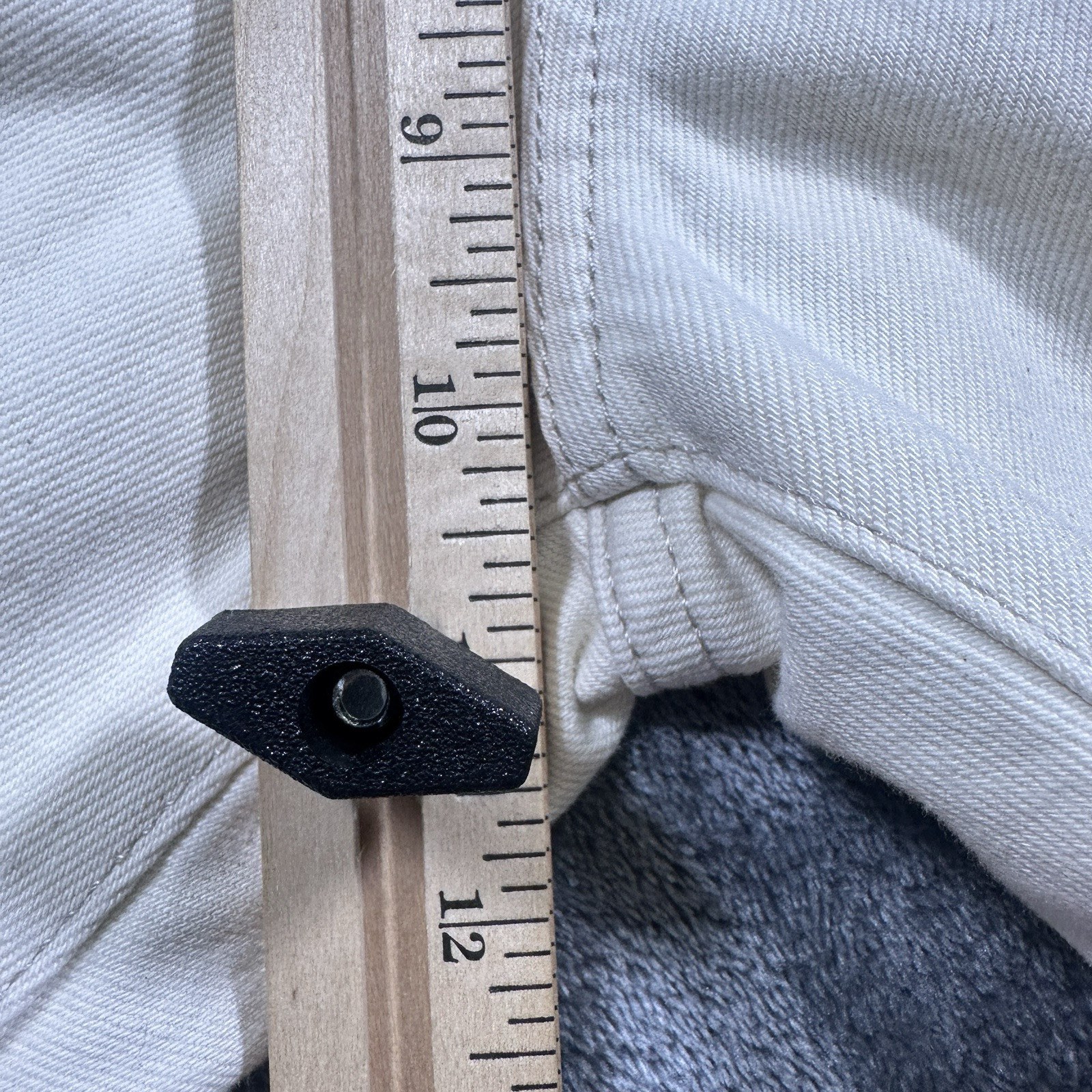 MNG Jeans Womens 8 Off White Angie Boyfriend Denim Distressed Pants thumbnail 12