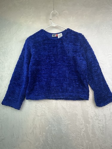 Vintage vibrant cobalt blue sweater Kids Size M Arizona Jean Co