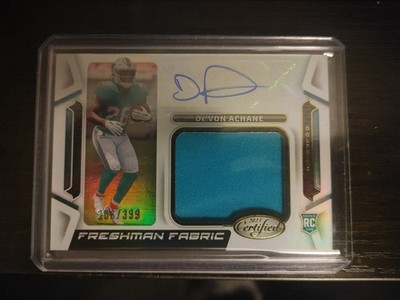 2023 Panini Certified Freshman Fabric Signatures De'Von Achane Mirror /399 🔥🔥