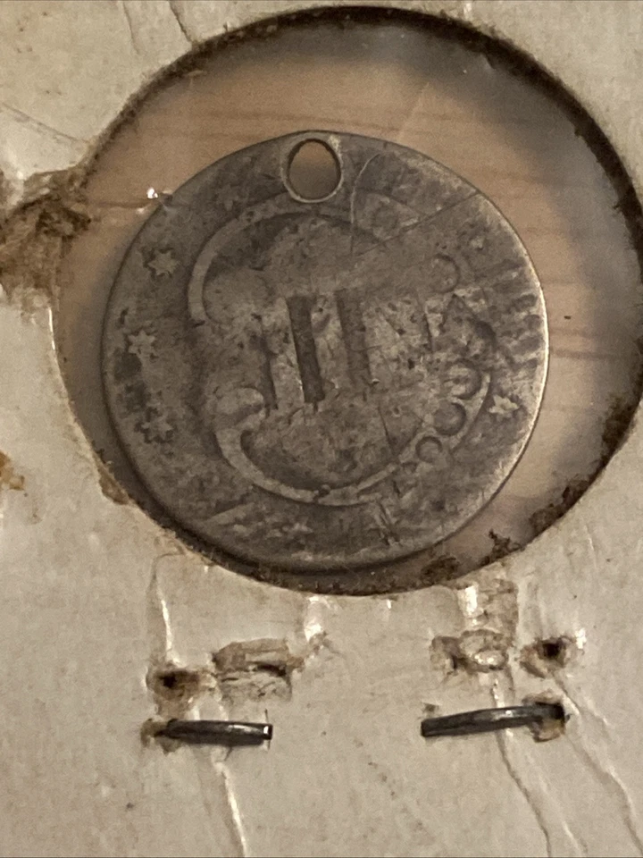 1861 3 cent silver - Image 2 of 2