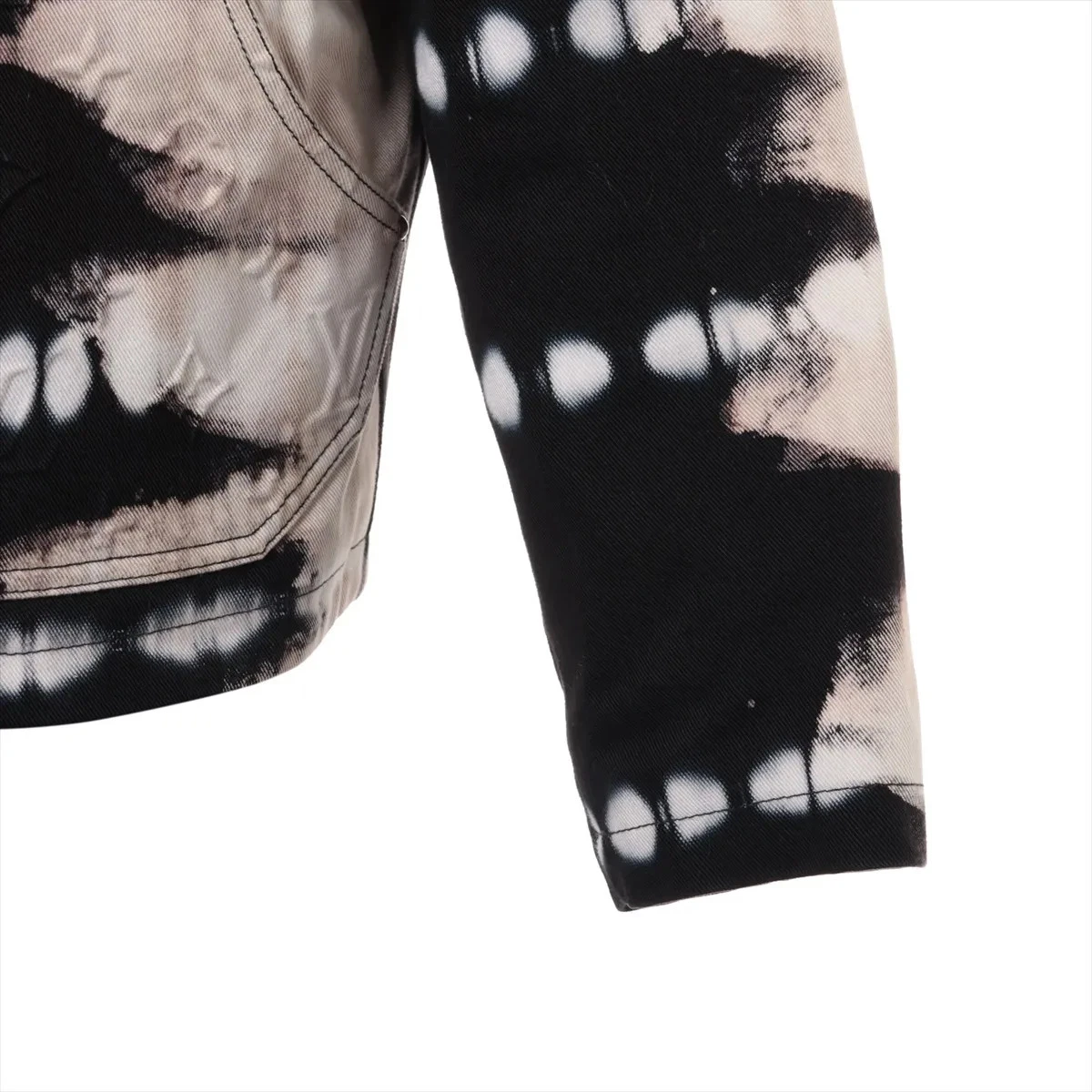 LOUIS VUITTON（LV） Louis Vuitton 22AW Giacca Denim Cotone 44 Uomo Nero x Beige RM222 Monogram ti