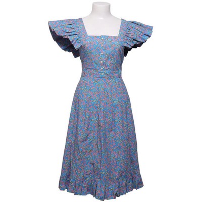 Paco Rabanne, Kleid, Größe: 36, Blau/Mehrfarbig, Baumwolle/Polyester, Damen #Mri