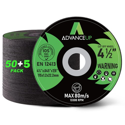 #ad 55 Pack 4 1 2 Inch Cut Off Wheels Professional Cutting Discs for Angle Grinder $21.99
