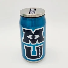 Disney World Parks Monsters University Stainless Steel Tumbler with Straw Sipper