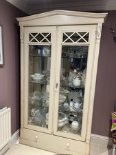  Laura Ashley Armoire Large Beautifully handmade  Dresser lights shelves mirror 
