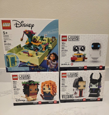 Brickheadz lego Lot (40619, 40620, 40621 & 43200)