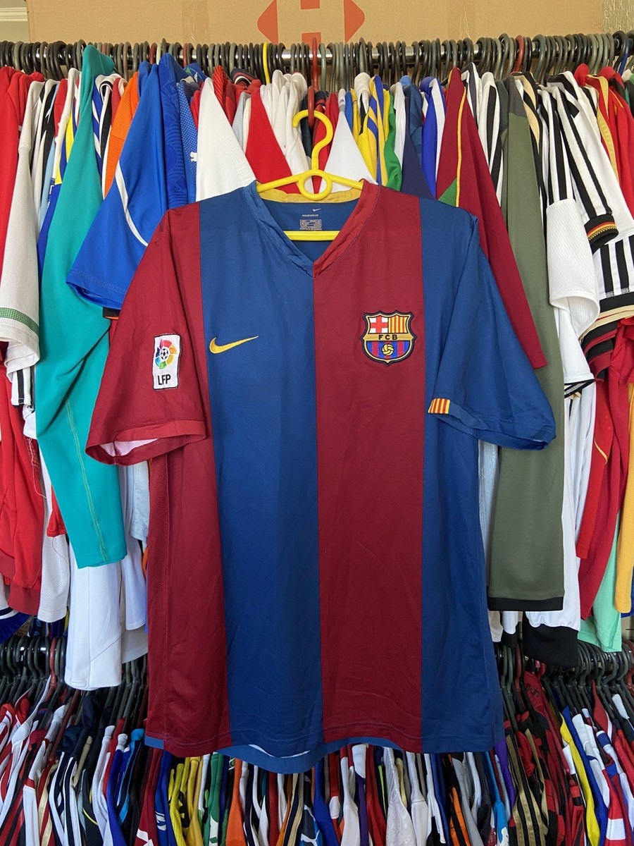 BARCELONA 2006 2007 HOME SHIRT JERSEY NIKE 146980 sz L MEN #10