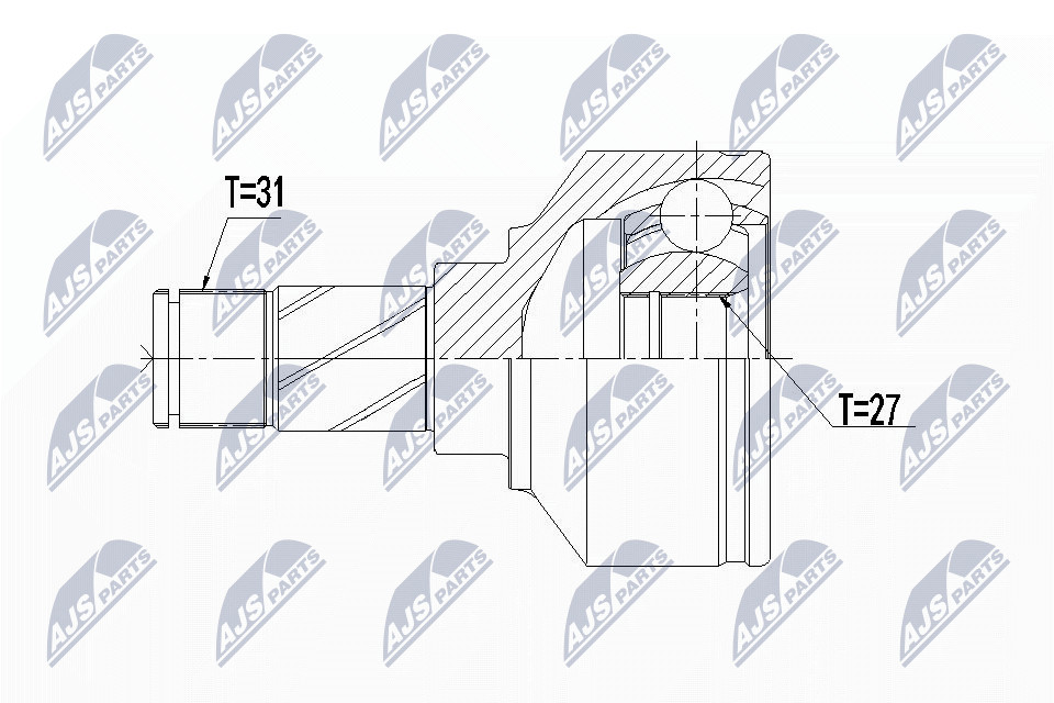 ✅Fits NTY NPW-VV-106 INNER CV JOINT ⭐UK Seller⭐ - Image 7