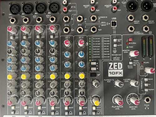 Allen & Heath ZED-10FX 10-Channel USB Multi Purpose Mixer ZED10FX Used JP - Picture 2 of 6