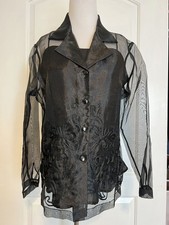 JM Goulbourn Broderie Designer Traditional Filipino Barot Blouse Embroidered 12