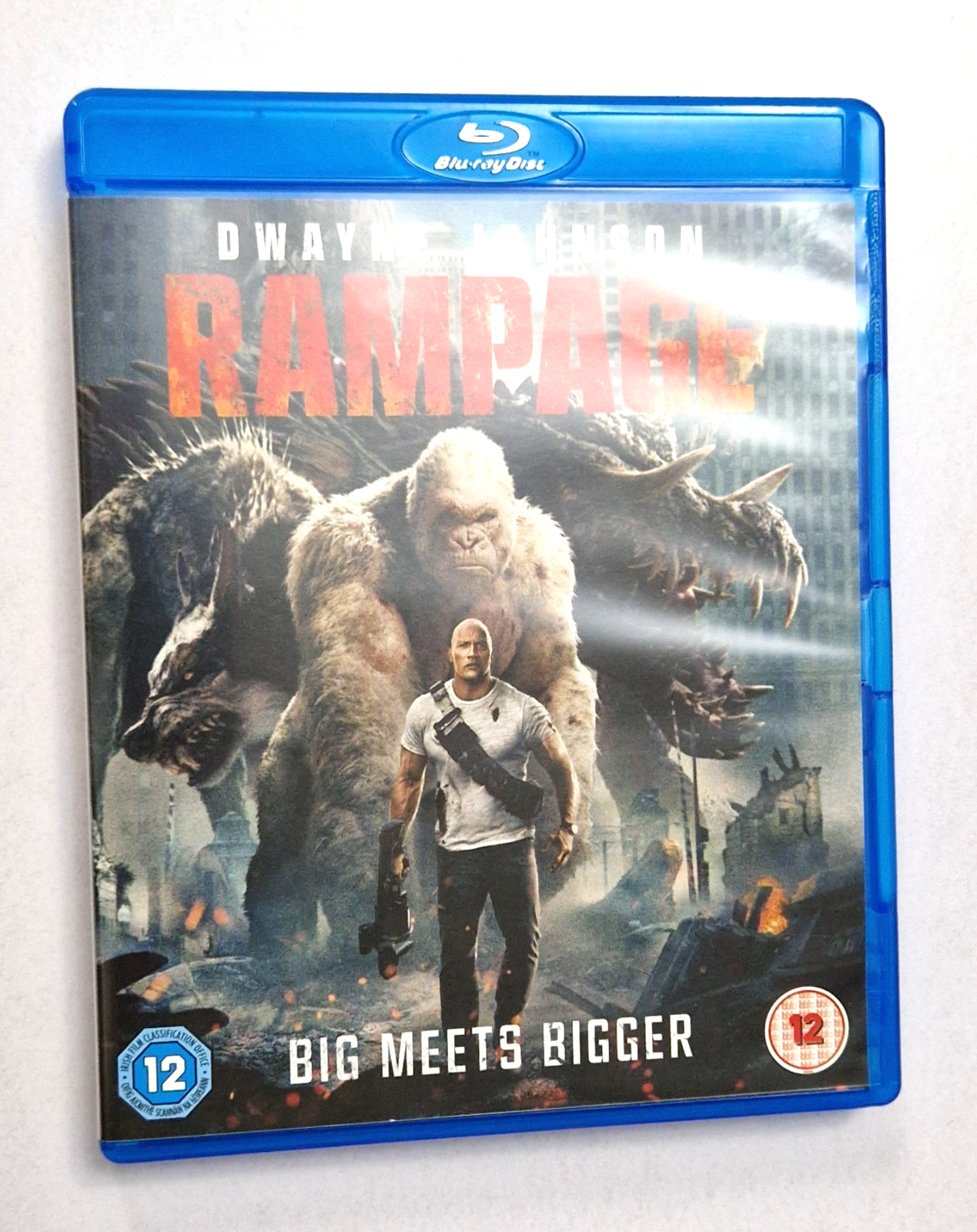 Rampage BLU RAY Starring Dwayne Johnson