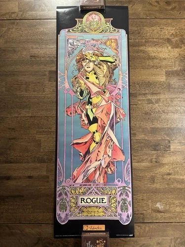 USED Vintage 1994 Marvel Comics X-Men Rogue III Poster #176 11" x 34"