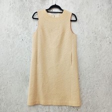 IENA Sleeveless Dress Lame Bon Tweed Straight Dress Natural