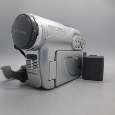 Hitachi DVDCAM DZ-BX35E Handheld DVD-RW Camcorder Silver Tested