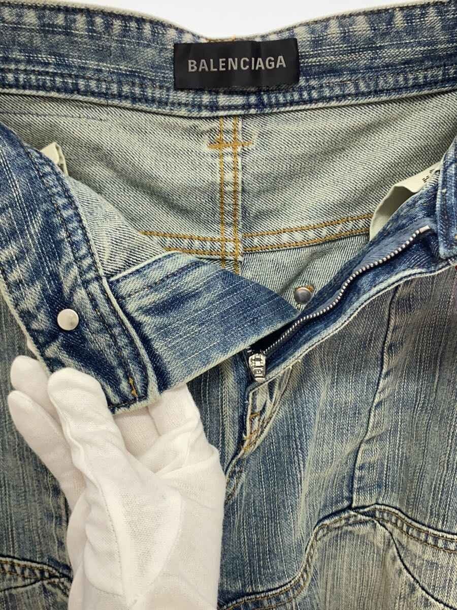 BALENCIAGA 24SS Charms Baggy skirt, size 36, cotton, blue, 831722 thumbnail 3