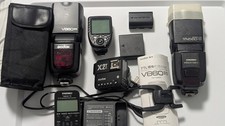 Lot of Godox V860II C Flash, Yongnuo ,YN560-II Speedlite,Triggers, etc for Canon