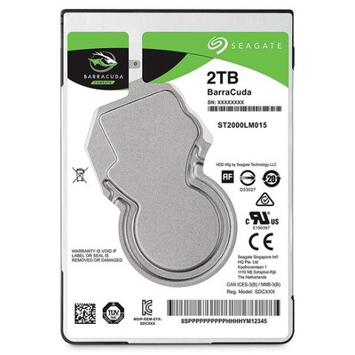 Seagate HDD 2TB 5400 128MB SATA3 2.5 BarraCuda ST2000LM015
